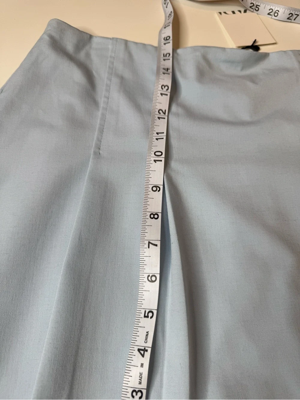 Zara Light Blue Wrap Front Skort Skirt Women’s XL NWT